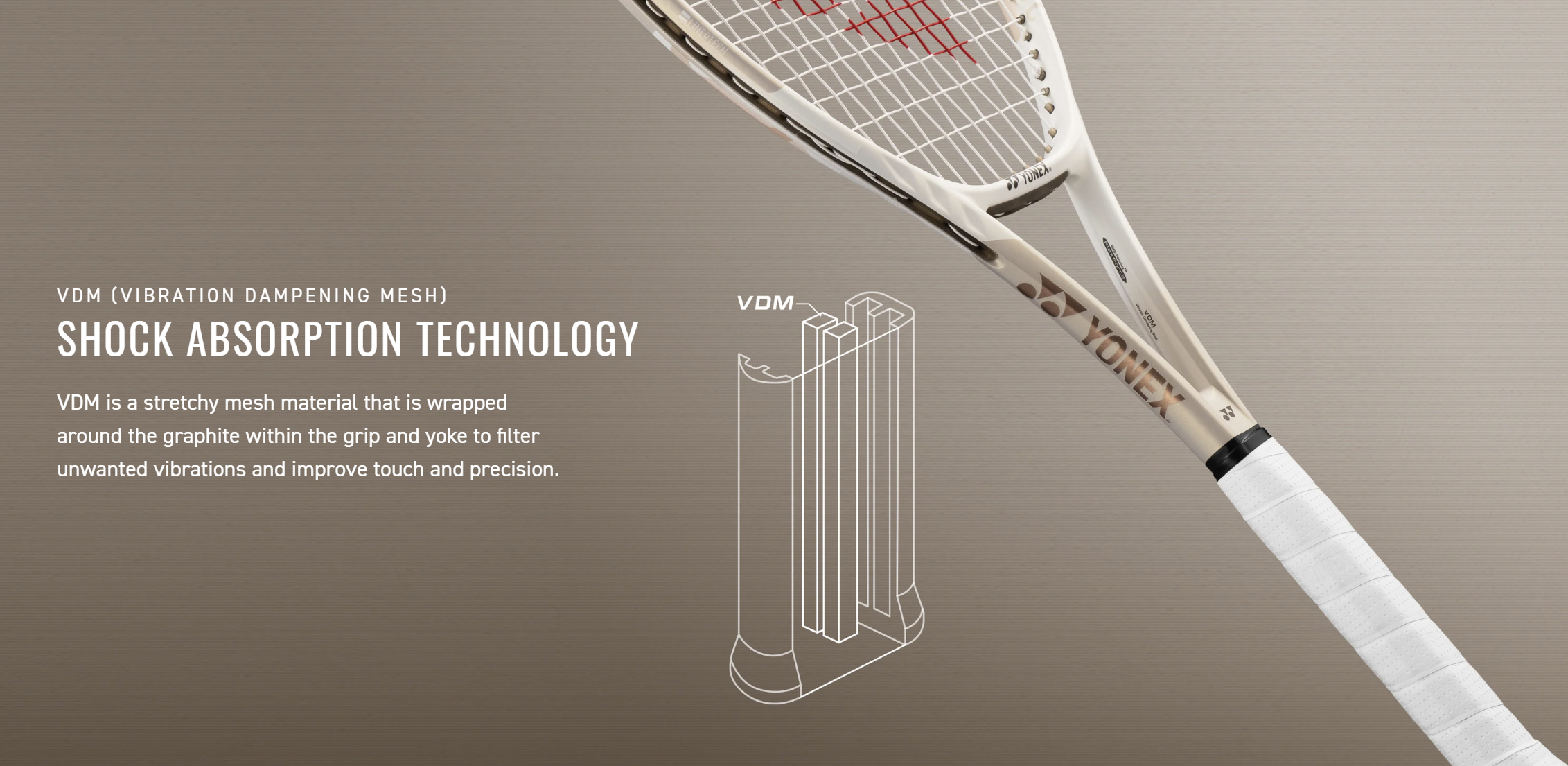 Yonex VCORE 100 (8th Gen 2026) Tennis Racquet - Ruby Red