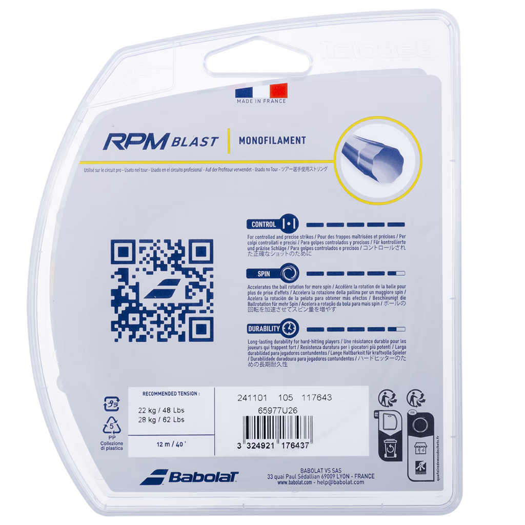 Babolat RPM Blast Tennis String - Black