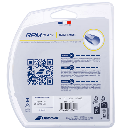 Babolat RPM Blast Tennis String - Black